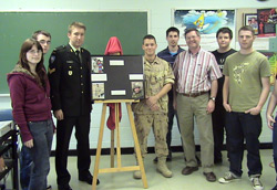 2 soldiers coming back from Afghanistan